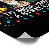 Most Likely To Bring Home A Stray Cat Christmas  Poster (Hoek)