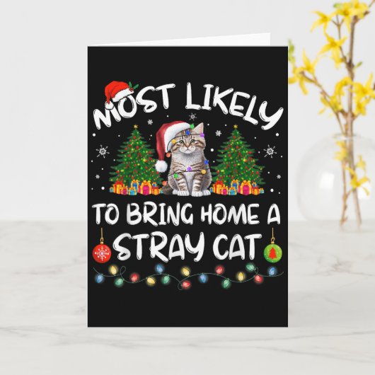 Most Likely To Bring Home A Stray Cat Matching Chr Kaart (Gele Bloem)