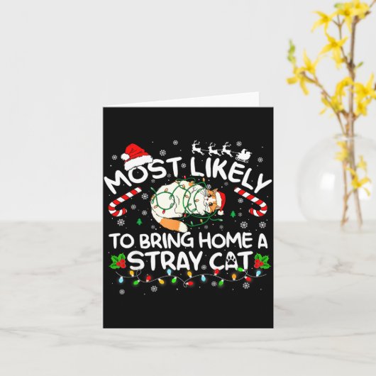 Most Likely To Bring Home A Stray Cat Matching Chr Kaart (Gele Bloem)