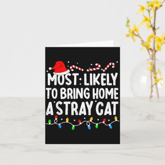 Most Likely To Bring Home A Stray Cat Matching Chr Kaart (Gele Bloem)