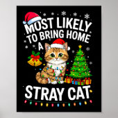 Most Likely To Bring Home A Stray Cat Matching Chr Poster (Voorkant)