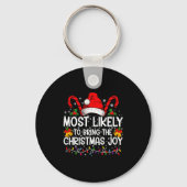 Most Likely To Bring The Christmas Joy Matching Sleutelhanger (Voorkant)