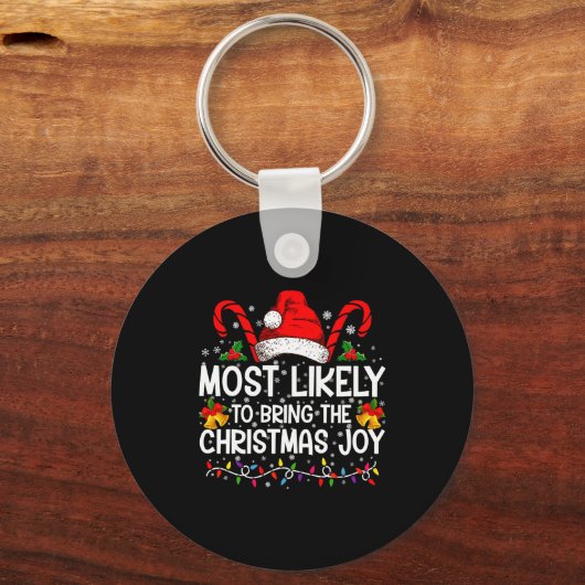 Most Likely To Bring The Christmas Joy Matching Sleutelhanger (Voorkant)