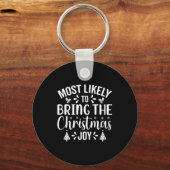 Most Likely To Bring The Christmas Joy Sleutelhanger (Voorkant)