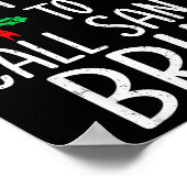 Most Likely To Call Santa Bruh Funny Matching Chri Poster (Hoek)