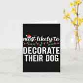 Most Likely To Christmas Matching Family Pajamas A Kaart (Gele Bloem)