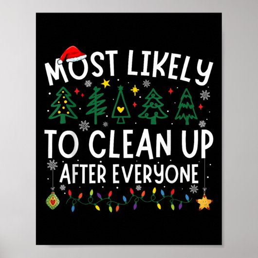 Most Likely To Clean Up After Everyone Matching Ch Poster (Voorkant)