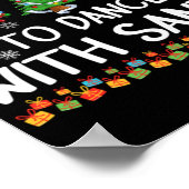 Most Likely To Dance With Santa Christmas Pajamas Poster (Hoek)