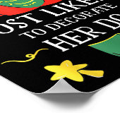 Most Likely To Decorate Her Dog Nutcracker Christm Poster (Hoek)