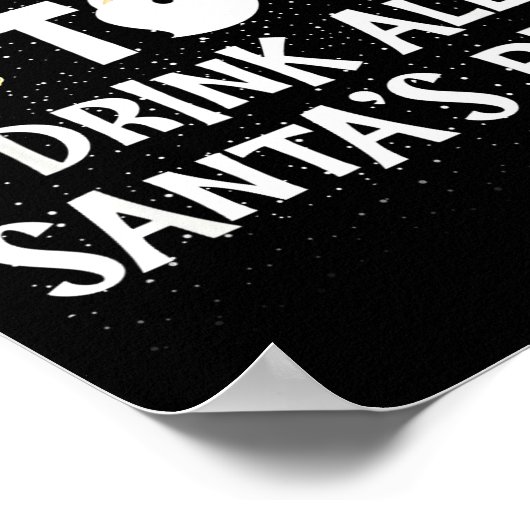 Most Likely To Drink All Santas Beer Funny Christm Poster (Hoek)