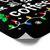 Most Likely To Drink All Santa's Coffee Christmas  Poster (Hoek)