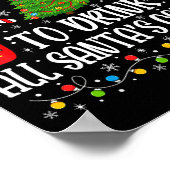 Most Likely To Drink All Santa's Coffee Christmas  Poster (Hoek)