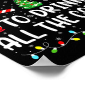 Most Likely To Drink All Santa's Coffee Family Mat Poster (Hoek)