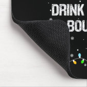 Most Likely To Drink All The Bourbon Funny Christm Muismat (Hoek)