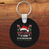 Most Likely To Drink All The Christmas Wine Family Sleutelhanger (Voorkant)