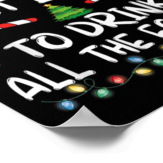 Most Likely To Drink All The Eggnog Christmas Eggn Poster (Hoek)