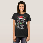 Most Likely To Drink All The Whiskey Funny Christm T-shirt (Voorkant volledig)