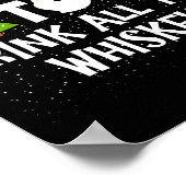 Most Likely To Drink All The Whiskey Funny Family  Poster (Hoek)