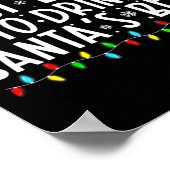 Most Likely To Drink Santas Beer Funny Drinking C  Poster (Hoek)