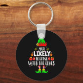 Most Likely To Drink With The Elves Matching Chris Sleutelhanger (Voorkant)