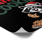 Most Likely To Eat Santa's Cookies Christmas Racco Poster (Hoek)