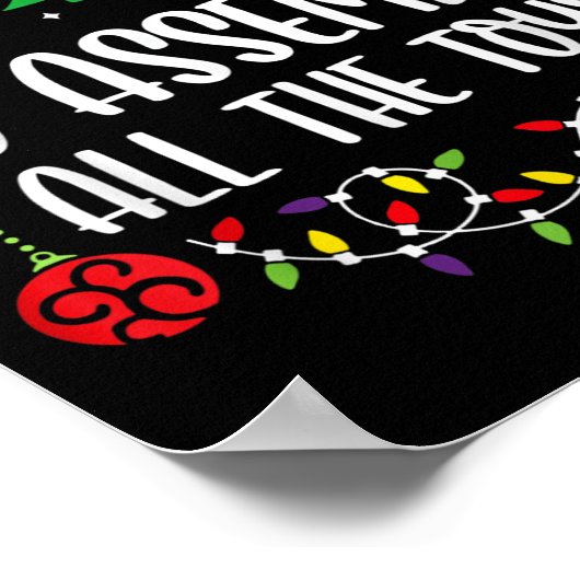 Most Likely To Emble All The Toys Funny Christmas  Poster (Hoek)