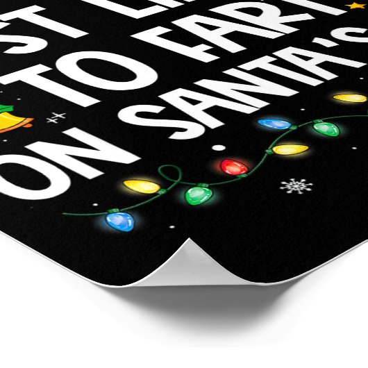 Most Likely To Fart On Santa's Lap Family Christma Poster (Hoek)