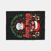 Most Likely To Fart On Santa's Lap Family Matching Fleece Deken (Voorkant (Horizontaal))
