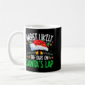 Most Likely To Fart On Santa's Lap Funny Matching  Koffiemok (Links)