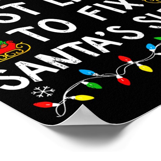 Most Likely To Fix Santa’s Sleigh Family Matching  Poster (Hoek)