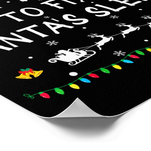 Most Likely To Fix Santa's Sleigh Funny Christmas  Poster (Hoek)