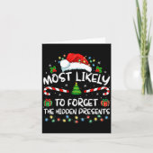 Most Likely To Forget The Hidden Family Christmas  Kaart (Voorkant)