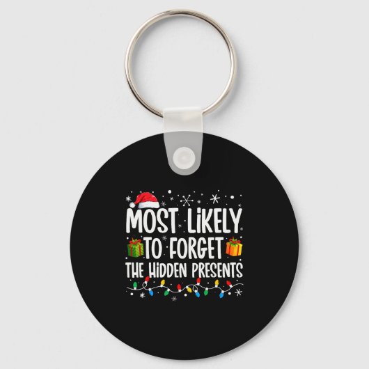 Most Likely To Forget The Hidden Family Christmas Sleutelhanger (Voorkant)