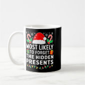 Most Likely To Forget The Hidden Shirt Christmas Koffiemok (Links)