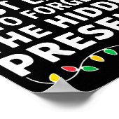 Most Likely To Forget The Hidden Shirt Christmas  Poster (Hoek)