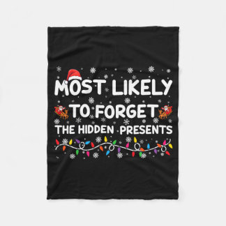 Most Likely To Forget The Hidden Xmas Baby  Fleece Deken