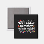 Most Likely To Forget The Hidden Xmas Magneet (Voorkant / Achterkant)