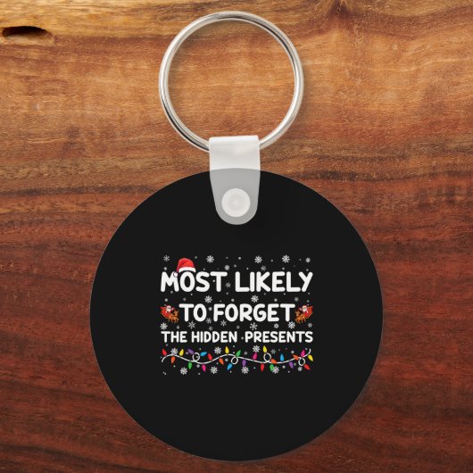 Most Likely To Forget The Hidden Xmas  Sleutelhanger (Voorkant)