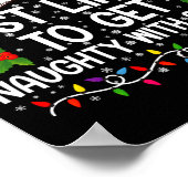 Most Likely To Get Naughty With Santa Christmas  Poster (Hoek)
