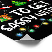 Most Likely To Get Sy With Santa Funny Family Chri Poster (Hoek)