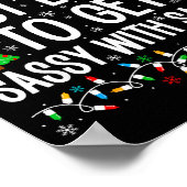 Most Likely To Get Sy With Santa Funny Family Chri Poster (Hoek)