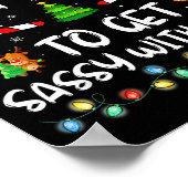 Most Likely To Get Sy With Santa Funny Family Chri Poster (Hoek)