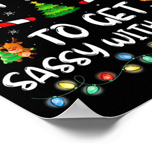 Most Likely To Get Sy With Santa Funny Family Chri Poster (Hoek)