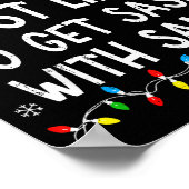 Most Likely To Get Sy With Santa Funny Matching Ch Poster (Hoek)