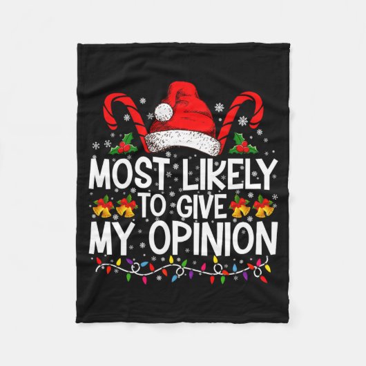 Most Likely To Give My Onion Funny Christmas  Fleece Deken (Voorkant)