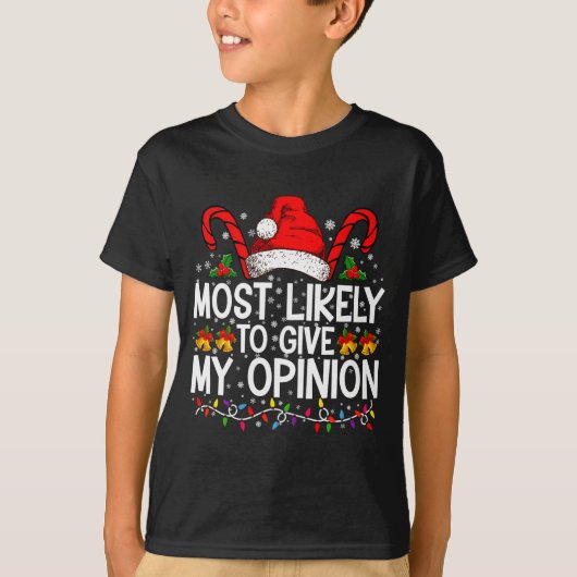 Most Likely To Give My Onion Funny Christmas  T-shirt (Voorkant)