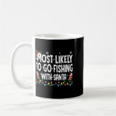 Most Likely To Go Fishing With Santa Christmas Mat Koffiemok (Links)