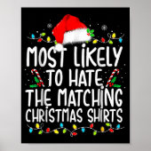 Most Likely To Hate Matching Christmas Poster (Voorkant)