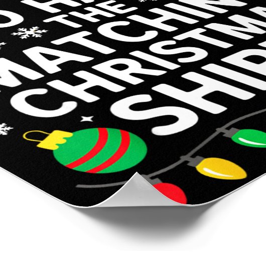 Most Likely To Hate The Matching Christmas Shirts  Poster (Hoek)