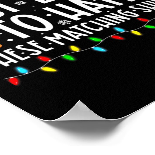 Most Likely To Hate These Matching S Funny Christm Poster (Hoek)